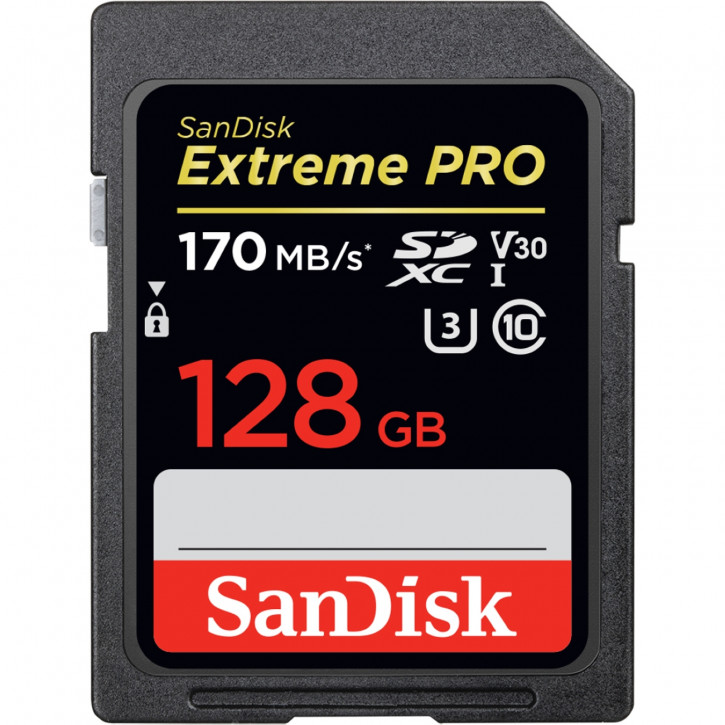 SanDisk 128 GB SDXC ExtremePro mit 170MB/s
