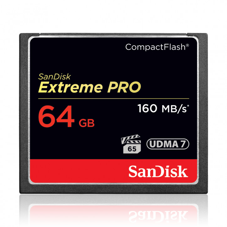 SanDisk 64GB CompactFlash Extreme Pro mit 160MB/s