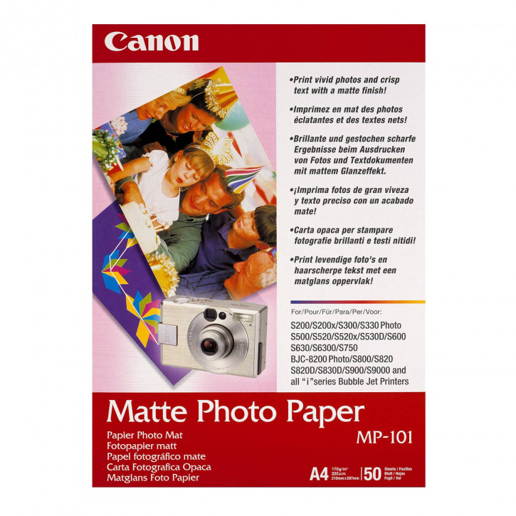Canon MP-101 Fotopapier 50 Blatt A4 170g/m² matt
