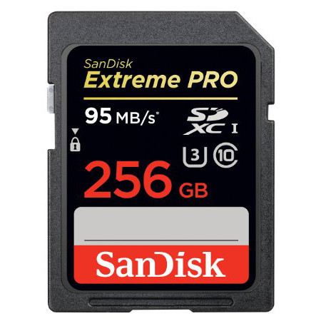 SanDisk 256GB SDXC Extreme PRO UHS-I mit 95MB/s