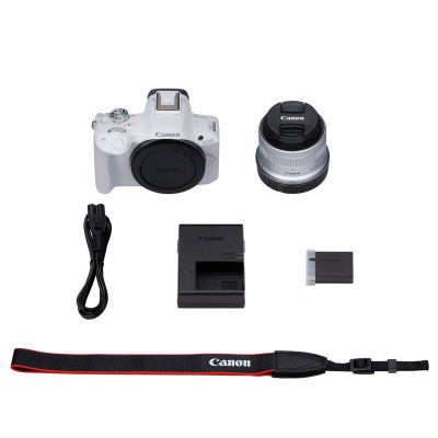 Canon EOS R50 18-45 Kit - Weiss